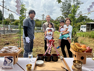沖縄県金武町　K様邸　地鎮祭を執り行いました